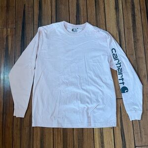 Carhartt Men's Light Pink Long Sleeve Tee